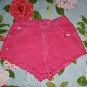 Pink Lee jean cut offs, Size 28/5